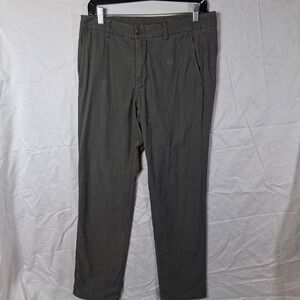Bonobos Slim Fit Chino Pants Mens 31x30 Fleece Lined Gray Preppy Casual